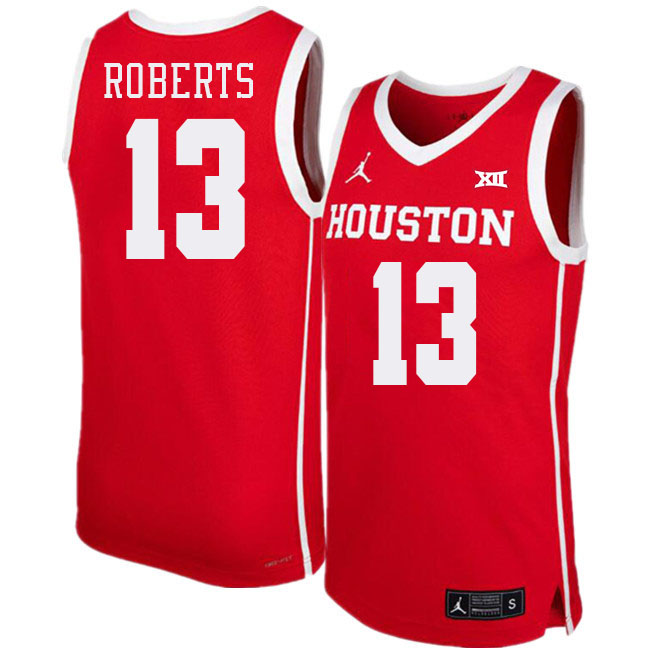 J'Wan Roberts College Jersey,Houston Cougars #13 J'Wan Roberts Basketball Jersey Youth-Red